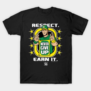 John Cena Respect Earn It Cartoon T-Shirt